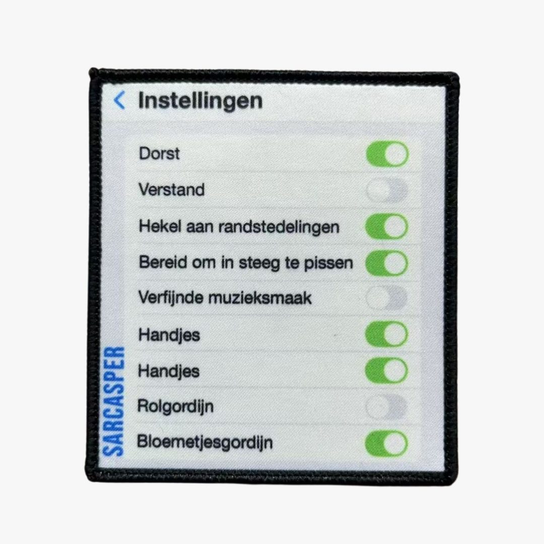 Sarcasper - Instellingen