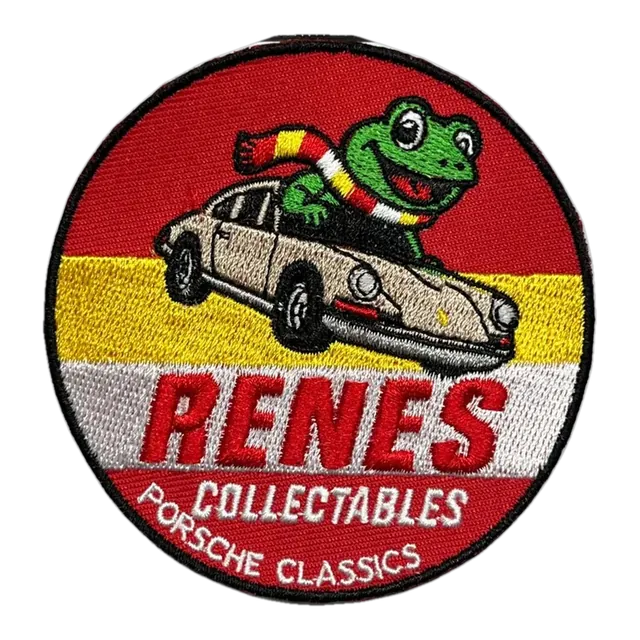 Geborduurd maatwerk embleem Renes Collectables, gemaakt door Oeteldonk Online