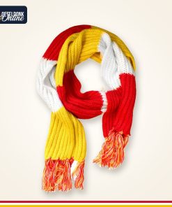 Oeteldonkse sjaal rood-wit-geel met franjes